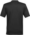 Am image of a Custom STORMTECH MENS ECLIPSE H2X DRY PIQUE POLO in BLACK!