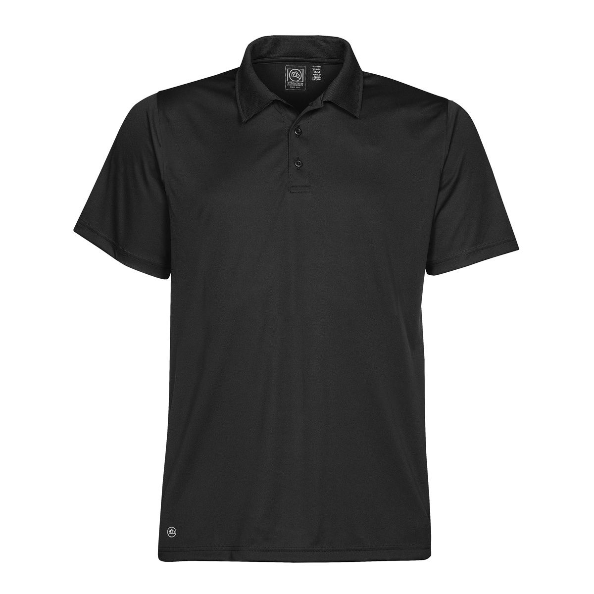 STORMTECH MENS ECLIPSE H2X DRY PIQUE POLO in BLACK