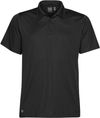 Am image of a Custom STORMTECH MENS ECLIPSE H2X DRY PIQUE POLO in BLACK!
