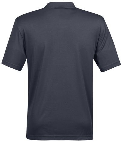 Am image of a Custom STORMTECH MENS ECLIPSE H2X DRY PIQUE POLO in NAVY!