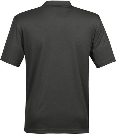 Am image of a Custom STORMTECH MENS ECLIPSE H2X DRY PIQUE POLO in CARBON!