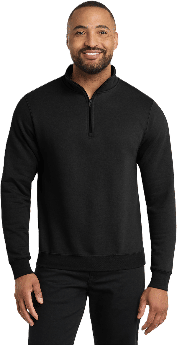 An image of a Custom Port & Co Core Fleece Zip Pullover Sweatshirt!