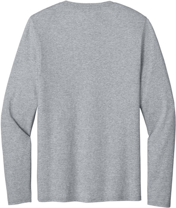 An image of a Custom Port & Co Easy Cotton Long Sleeve Tee in Athletic Heather!