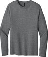 An image of a Custom Port & Co Easy Cotton Long Sleeve Tee in Graphite Heather!
