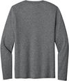 An image of a Custom Port & Co Easy Cotton Long Sleeve Tee in Graphite Heather!