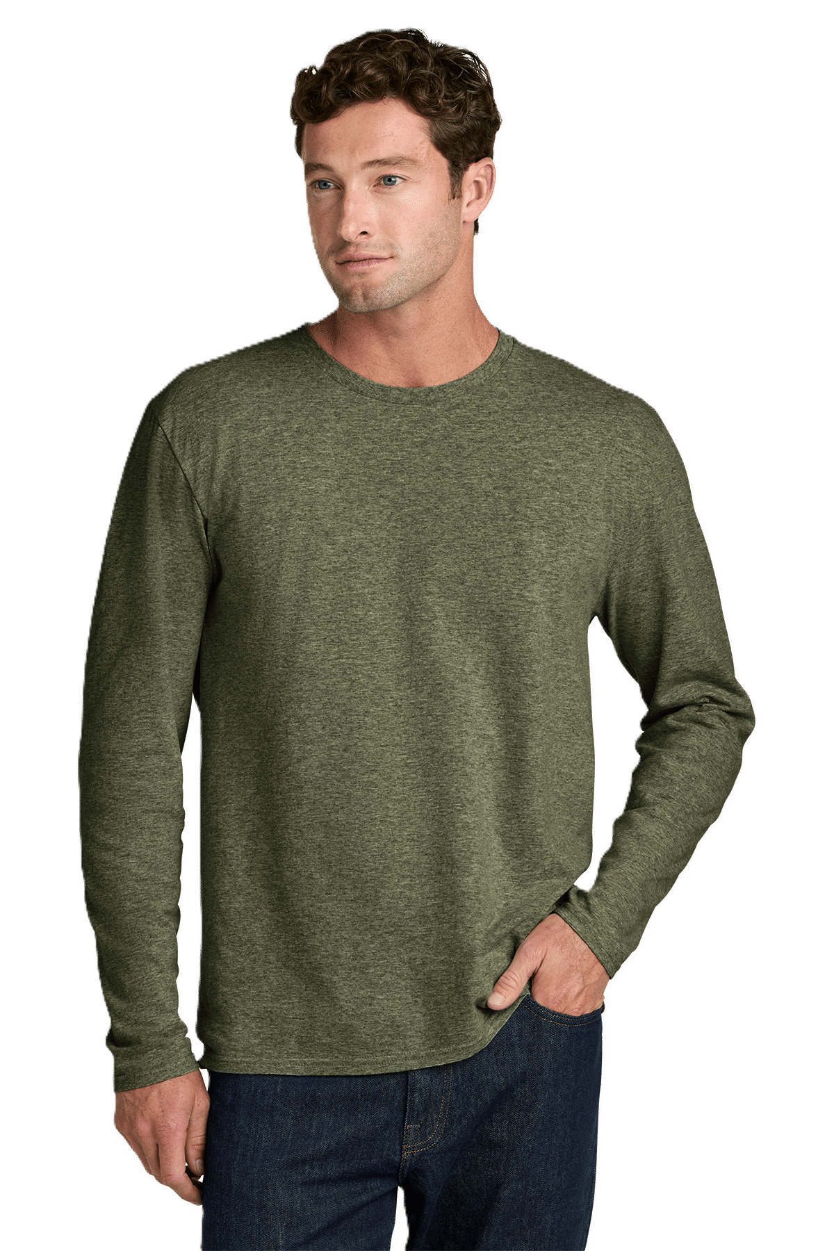 Port & Co Easy Cotton Long Sleeve Tee