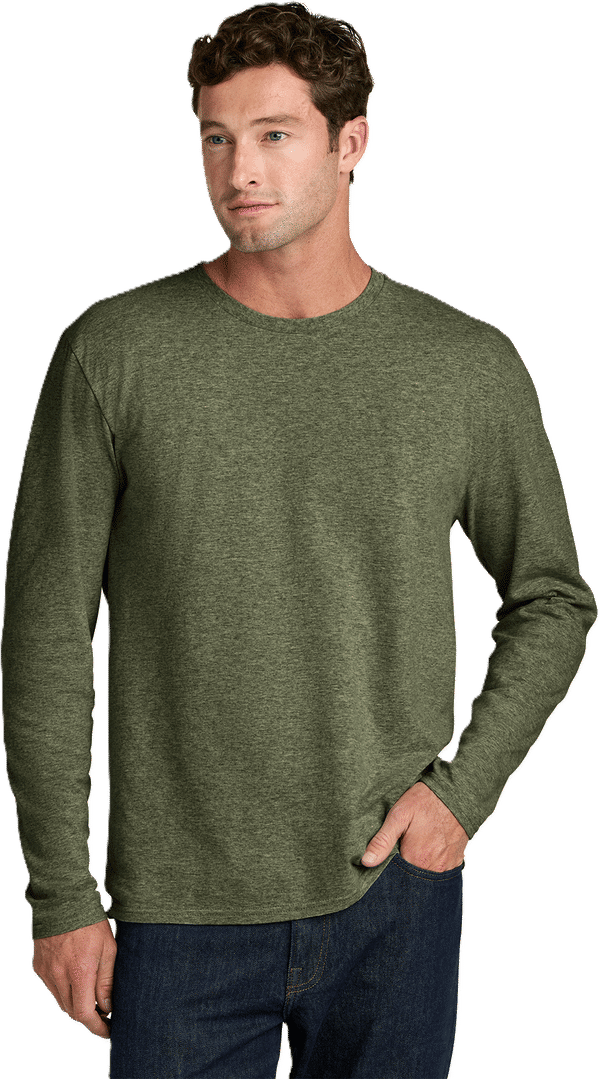 An image of a Custom Port & Co Easy Cotton Long Sleeve Tee!
