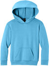 An image of a Custom Port & Co Youth Easy Fleece Pullover Hooded Sweatshirt in Aquatic Blue!