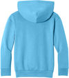 An image of a Custom Port & Co Youth Easy Fleece Pullover Hooded Sweatshirt in Aquatic Blue!