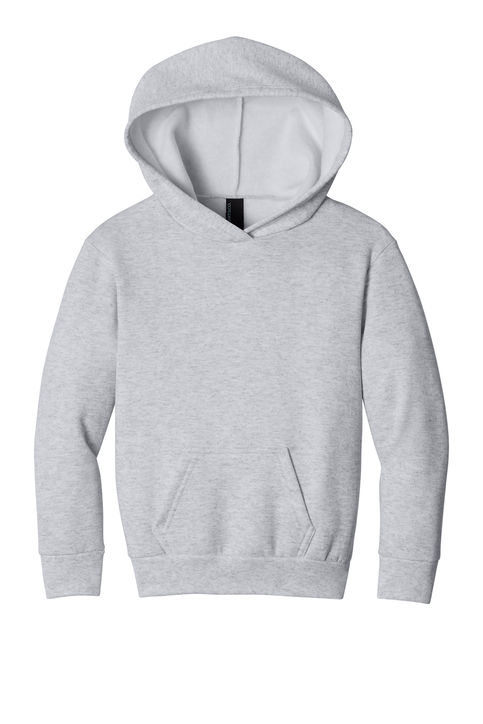 Port & Co Youth Easy Fleece Pullover Hooded Sweatshirt in Ash