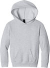 An image of a Custom Port & Co Youth Easy Fleece Pullover Hooded Sweatshirt in Ash!