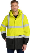 An image of a Custom Port Authority ANSI 107 Class 3 Safety Heavyweight Parka!