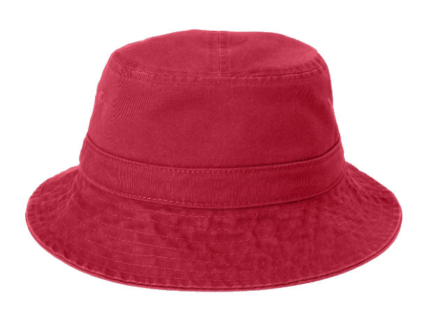 Port Authority Bucket Hat in Red