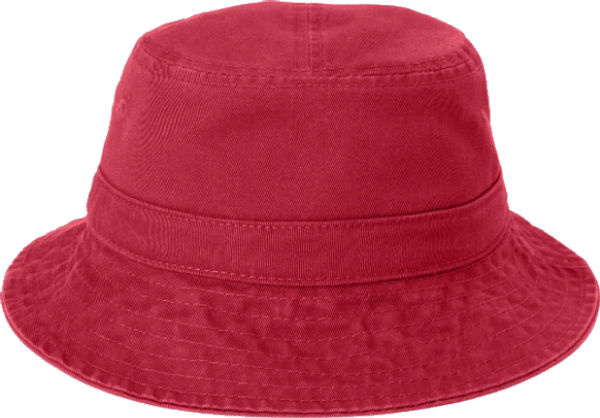 An image of a Custom Port Authority Bucket Hat in Red!