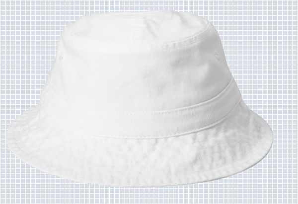 An image of a Custom Port Authority Bucket Hat in White!