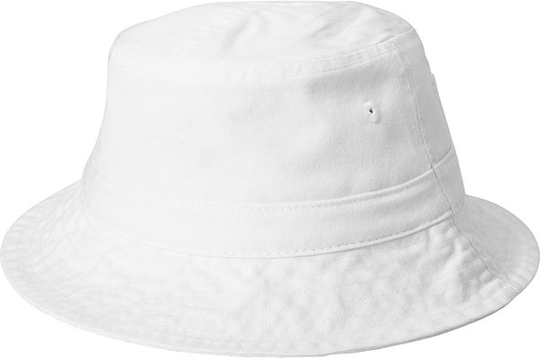 An image of a Custom Port Authority Bucket Hat in White!