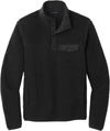 Am image of a Custom Port Authority Camp Fleece Snap Pullover in Deep Black!