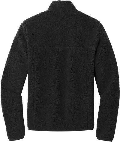 Am image of a Custom Port Authority Camp Fleece Snap Pullover in Deep Black!