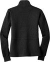Am image of a Custom Port Authority Ladies Slub Fleece Full Zip Jacket in Black!