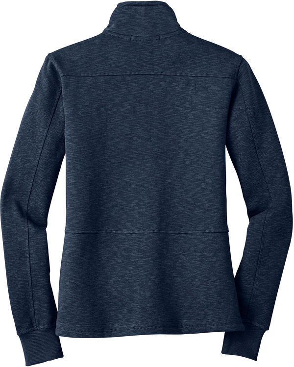 Am image of a Custom Port Authority Ladies Slub Fleece Full Zip Jacket in Navy!
