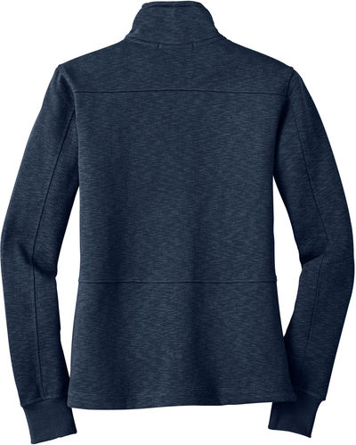 Am image of a Custom Port Authority Ladies Slub Fleece Full Zip Jacket in Navy!