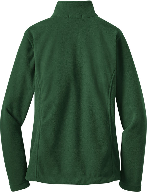 Am image of a Custom Port Authority Ladies Value Fleece Jacket in Forest Green!