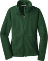 Am image of a Custom Port Authority Ladies Value Fleece Jacket in Forest Green!