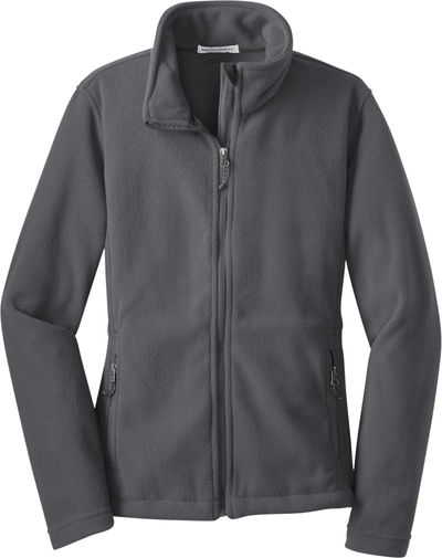 Am image of a Custom Port Authority Ladies Value Fleece Jacket in Iron Grey!