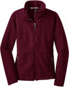 Am image of a Custom Port Authority Ladies Value Fleece Jacket in Maroon!