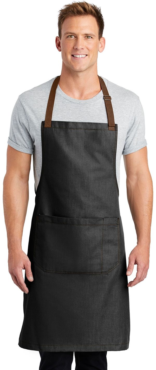 An image of a Custom Port Authority Market Full Length Bib Apron!