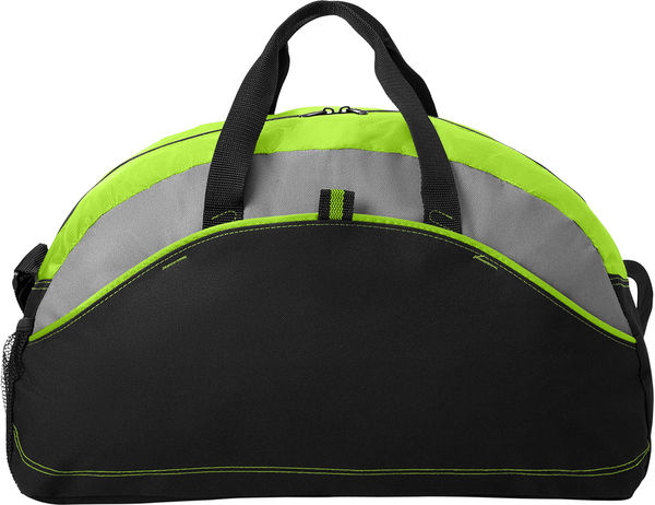 Am image of a Custom Port Authority Medium Contrast Duffel Bag in Lime!