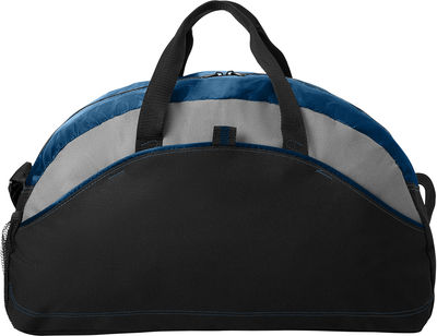 Am image of a Custom Port Authority Medium Contrast Duffel Bag in Navy!
