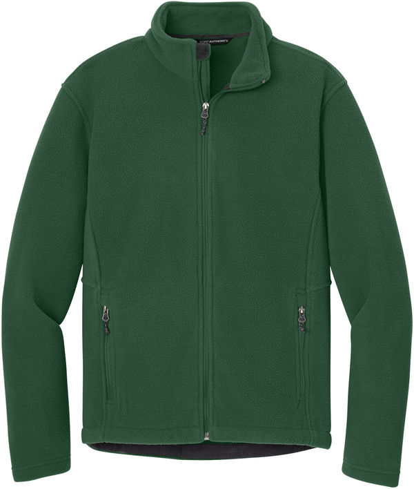 Am image of a Custom Port Authority Mens Value Fleece Jacket in Forest Green!