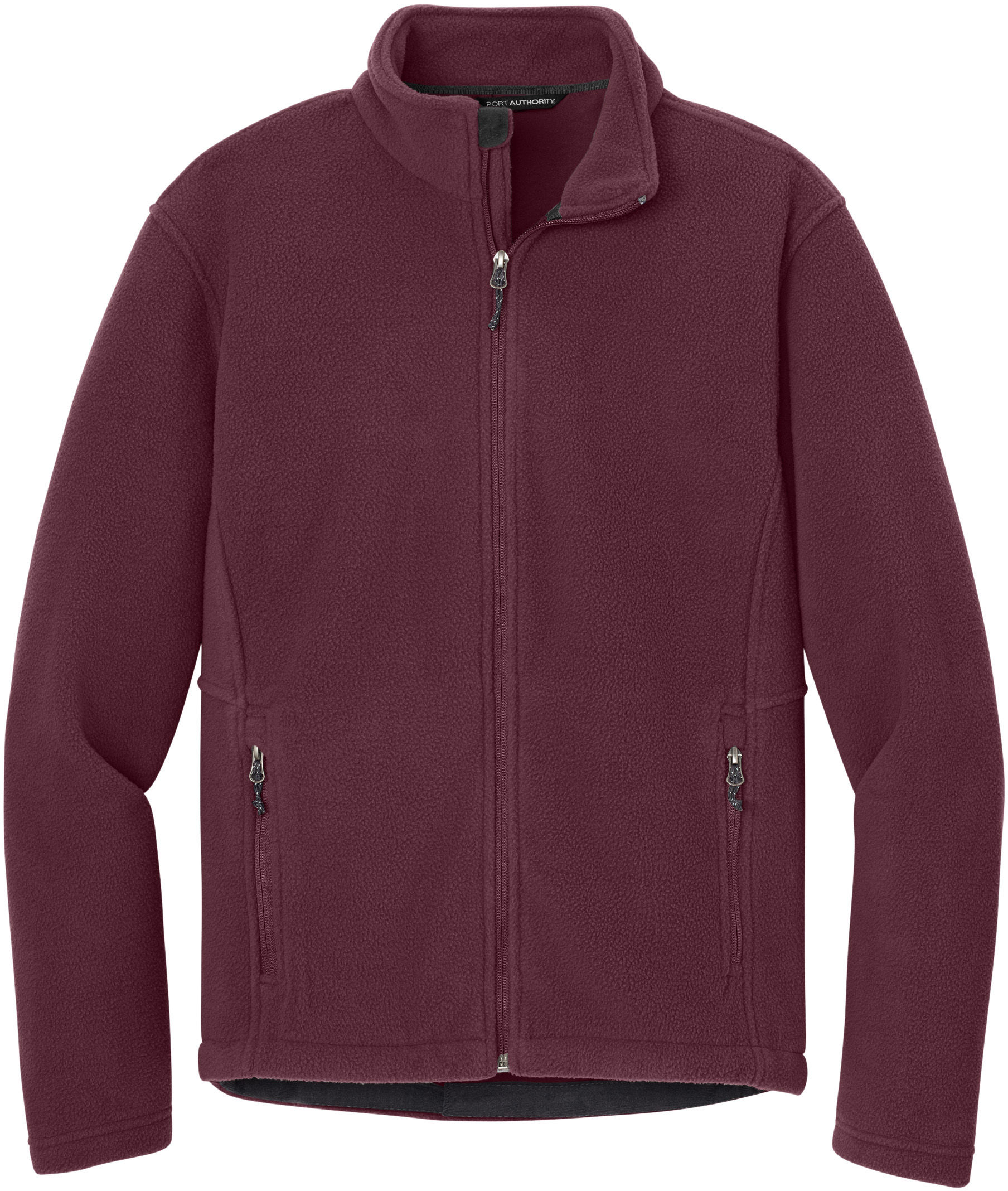 Port Authority Mens Value Fleece Jacket in Maroon