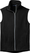 Am image of a Custom Port Authority Microfleece Vest in Black!