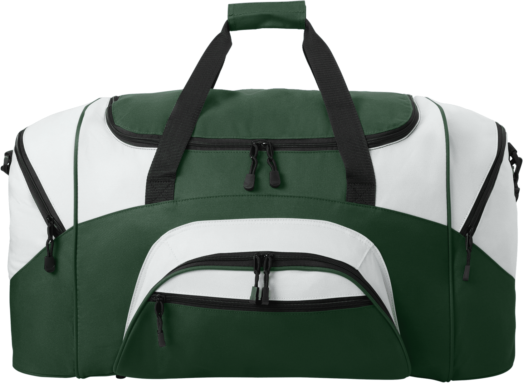 Port Authority Standard Colorblock Sport Duffel Bag in Hunter/Grey