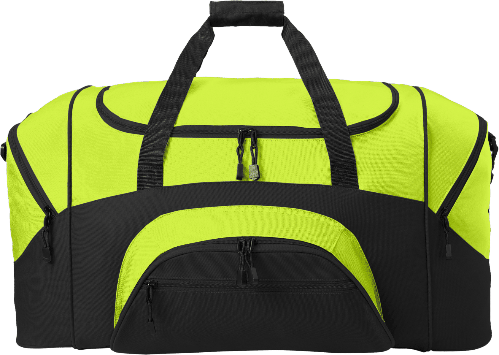 Port Authority Standard Colorblock Sport Duffel Bag in Safety Yellow/Black