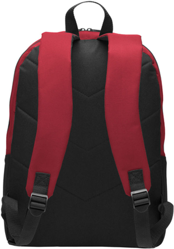 An image of a Custom Port Authority Value Backpack in Red!
