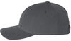 An image of a Custom Premium Curved Visor Snapback Cap in Dark Grey!