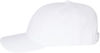 An image of a Custom Premium Curved Visor Snapback Cap in White!
