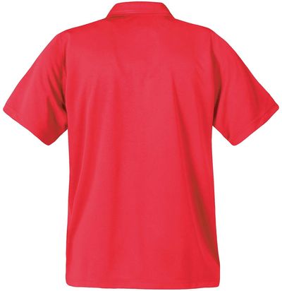 Am image of a Custom STORMTECH MENS APOLLO H2X DRY POLO in SCARLET!