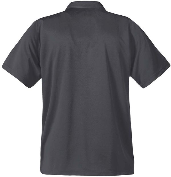 Am image of a Custom STORMTECH MENS APOLLO H2X DRY POLO in GRAPHITE!
