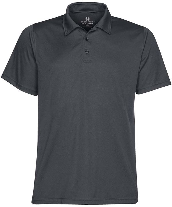 Am image of a Custom STORMTECH MENS APOLLO H2X DRY POLO in GRAPHITE!
