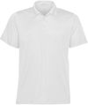 Am image of a Custom STORMTECH MENS APOLLO H2X DRY POLO in WHITE!