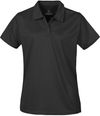 Am image of a Custom Stormtech Womens Apollo H2X Dry Polo in BLACK!