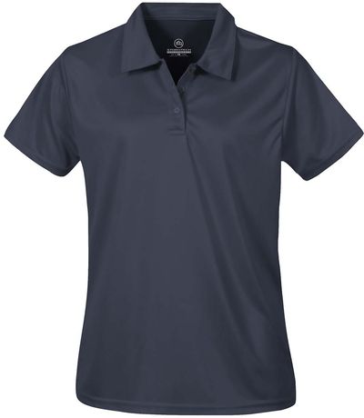 Am image of a Custom Stormtech Womens Apollo H2X Dry Polo in NAVY!