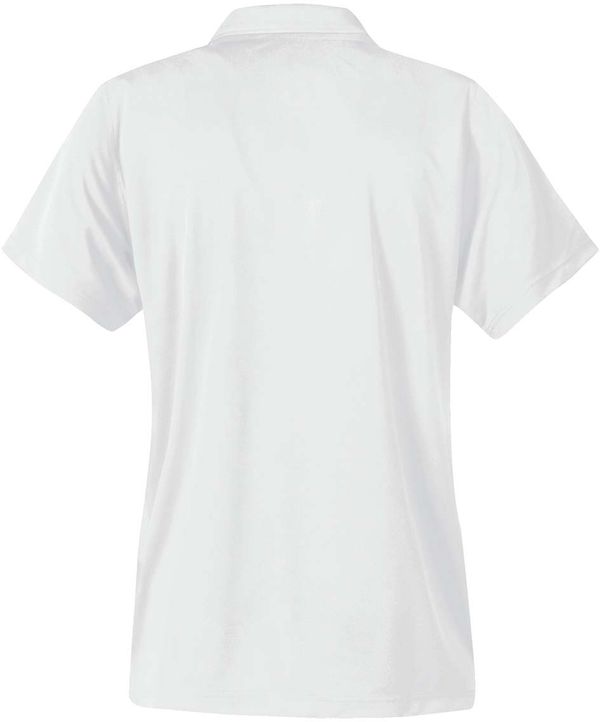 Am image of a Custom Stormtech Womens Apollo H2X Dry Polo in WHITE!
