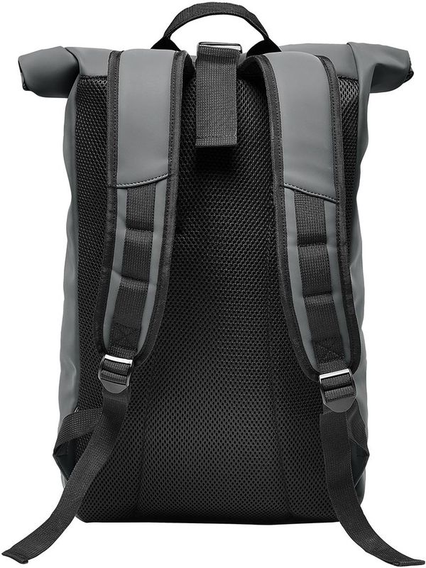 Am image of a Custom Stormtech Sargasso Backpack in Graphite!
