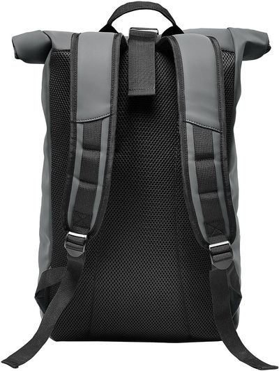 Am image of a Custom Stormtech Sargasso Backpack in Graphite!