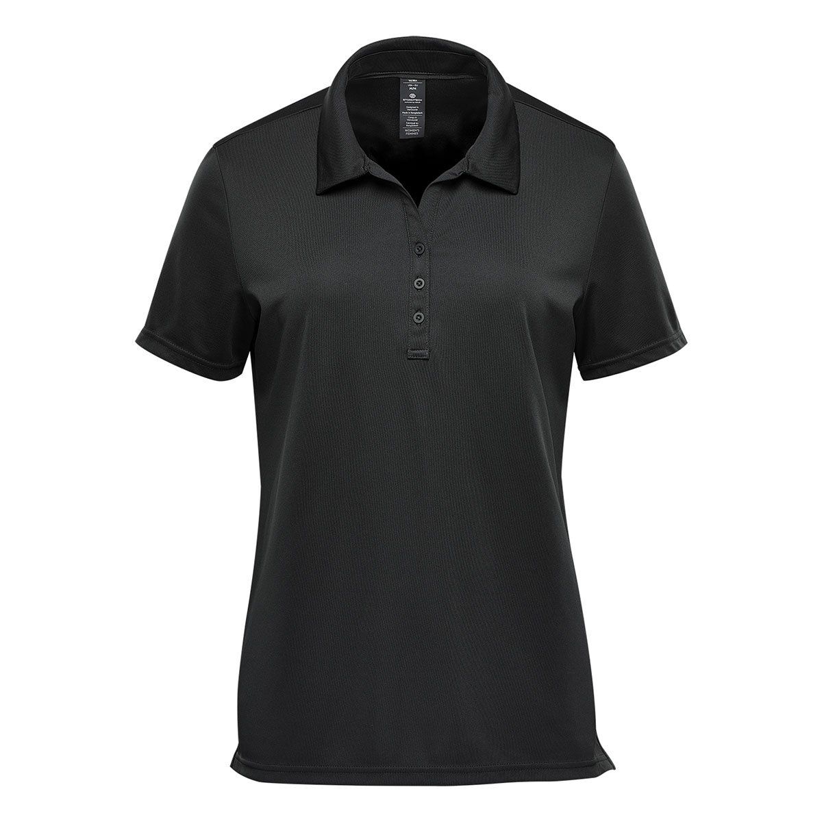Stormtech Women's Treeline Performance Short Sleeve Polo in Black